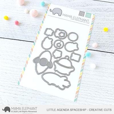 Mama Elephant Creative Cuts - Little Agenda Spaceship